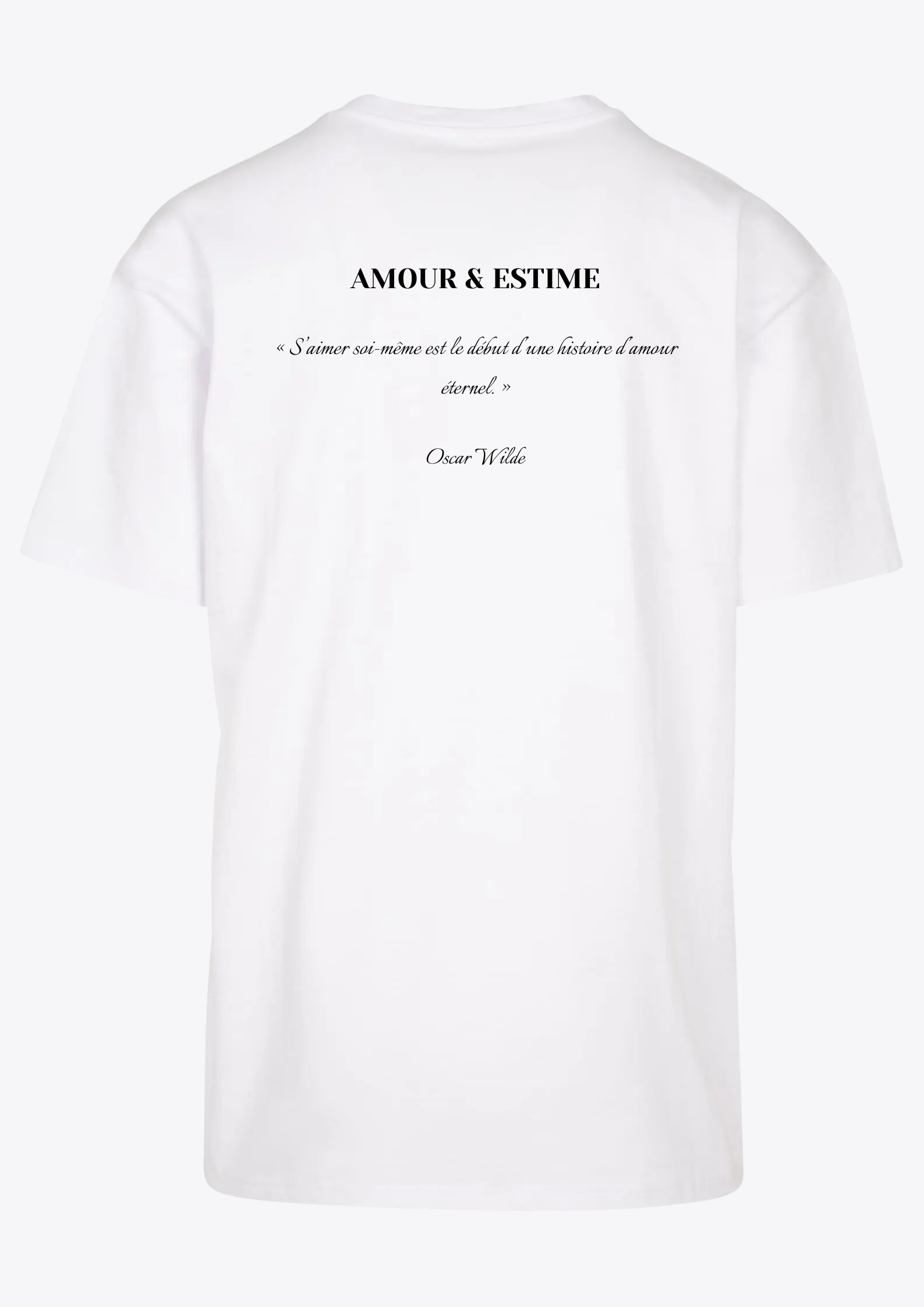 LUIMAIME - T-SHIRT OVERSIZE "AMOUR & ESTIME"