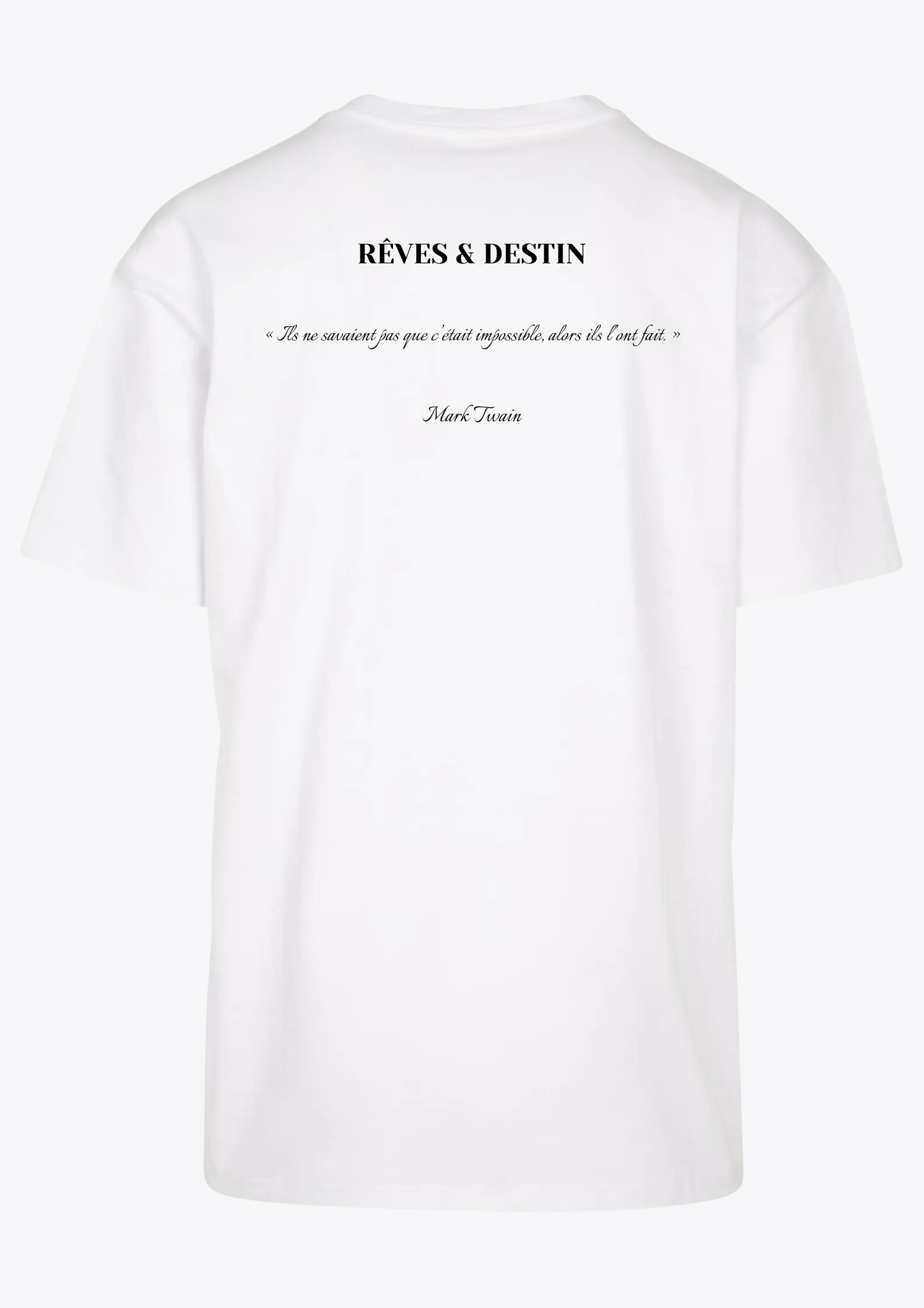 LUIMAIME - T-SHIRT OVERSIZE "FORCE & COURAGE"