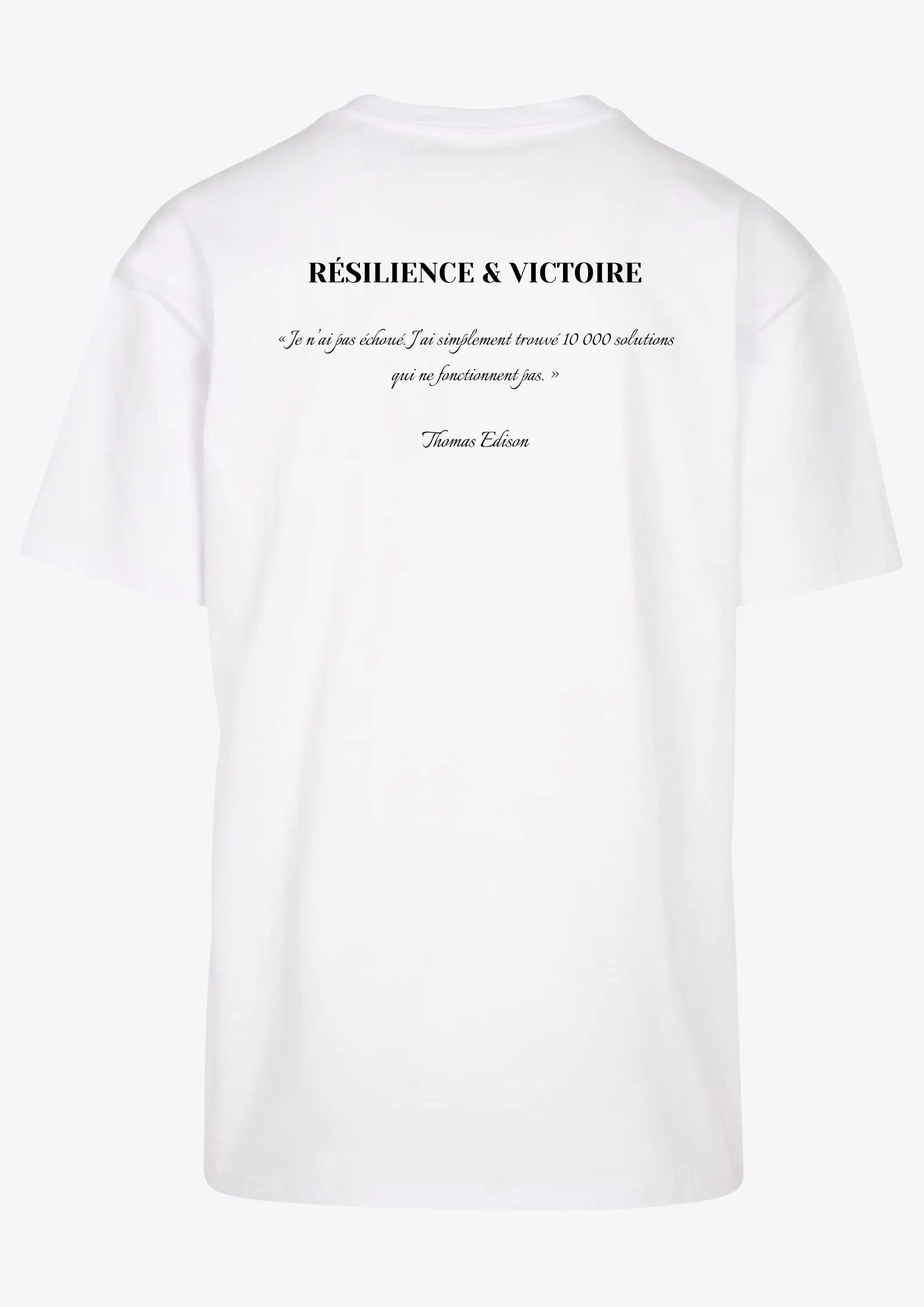 LUIMAIME - T-SHIRT OVERSIZE "RÉSILIENCE & VICTOIRE"